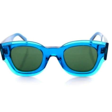 celine petrol zoe sunglasses in crystal blue|Celine.